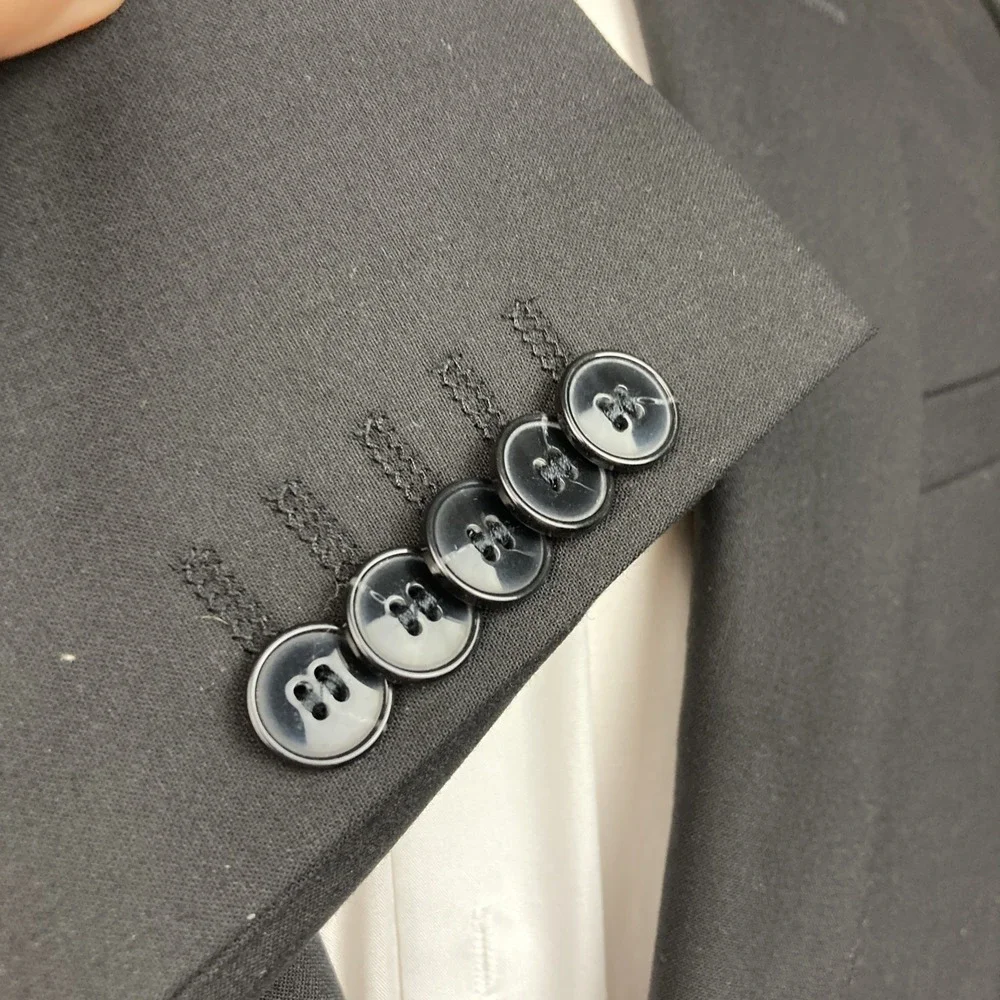 Hugo Boss Mens Modern fit Sport Coat Blazer 38R Black Solid Stretch